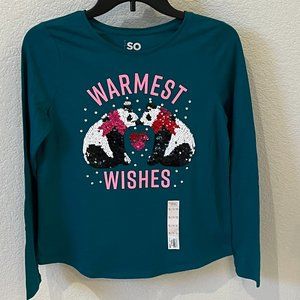 Girls 14-16  SO® Long Sleeve Cozy Tee